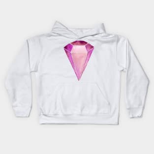 Pink gemstone Kids Hoodie